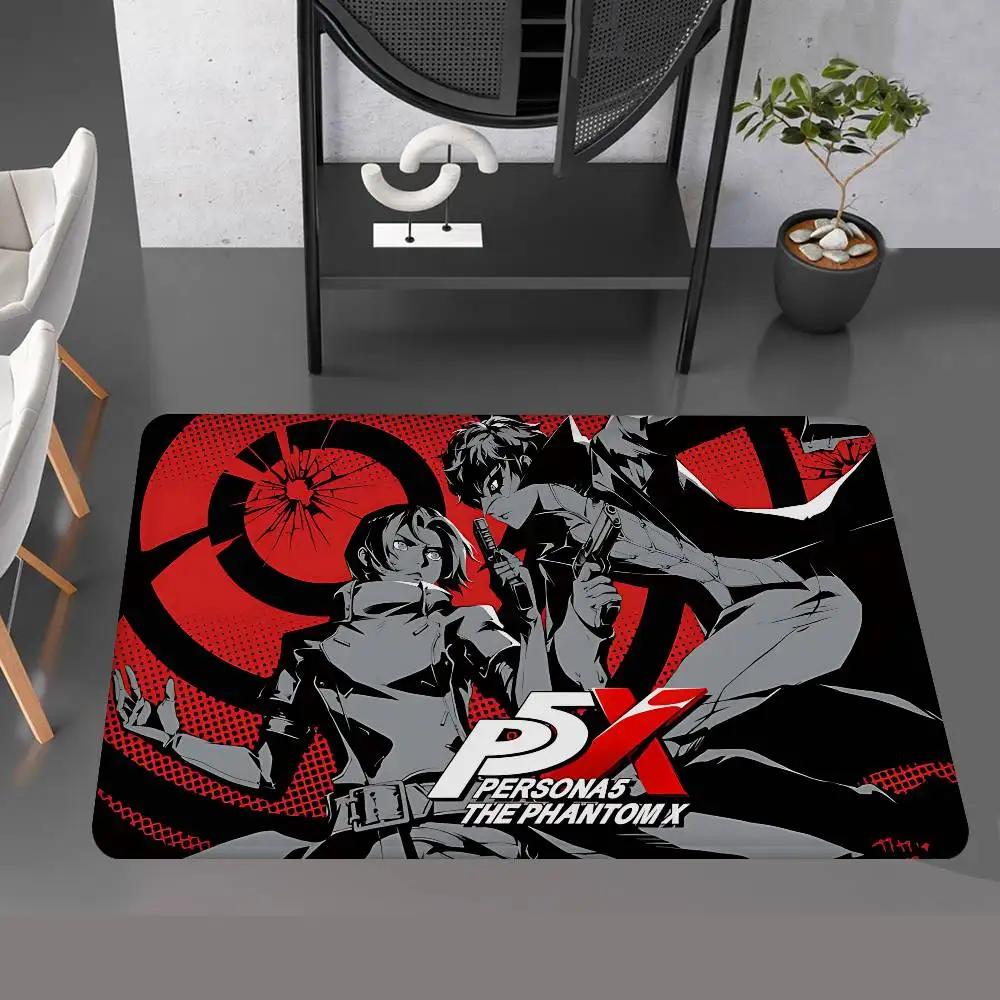 vintage Game P-PersonaS cool Floor Mat Cheaper Anti-slip Modern Living Room Balcony Printed Bedside Mats