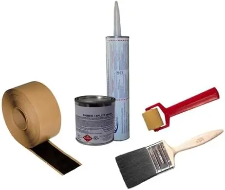 25 Ft Pond Liner Seam Kit Includes 3 X 25 EPDM Tape 1 Pt Primer Brush Seam Roller 1 Tube Caulk