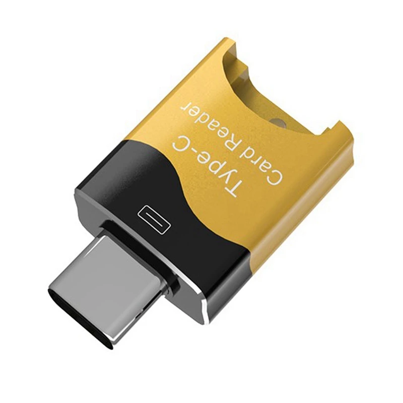 Mini lettore di schede di tipo C Lettore di schede OTG mobile Slot per schede Lettore di schede TF Flash Drive plug and play