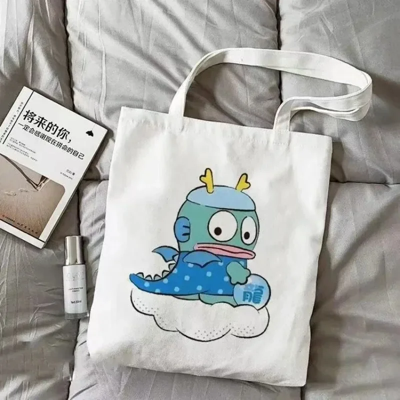 حقيبة يد قماشية كاواي هانجيودون للفتيات المراهقات، تصميم لطيف قابل للغسل، مثالية للتسوق في المدارس والكلية، هدية للاستخدام اليومي #5