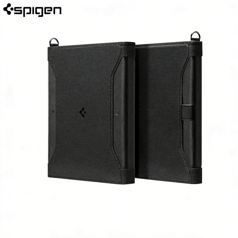 حافظة جواز سفر عالمية من Spigen مع حجب RFID، محفظة أصلية، حماية من السرقة والسقوط، هدية حافظة بطاقات - 3