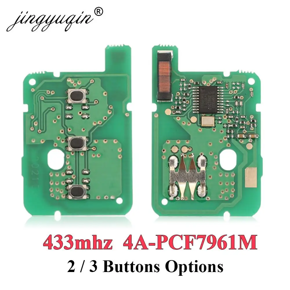 10X Car Remote Key Circuit Board For Renault Sandero Logan Lodgy Dokker Dacia Duster 4A 7961Chip 433Mhz Auto Control PCB Replace