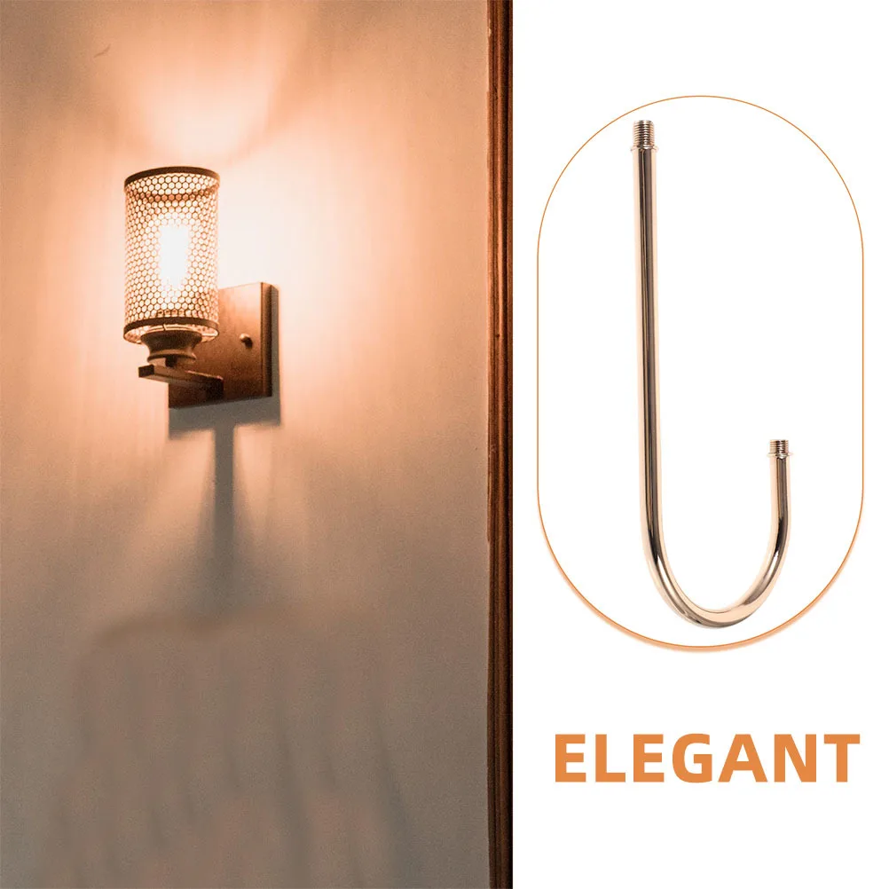 2개 벽등 곡선 파이프 나사형 굽힘 소형 곡선 막대 다중 헤드 샹들리에 DIY 램프 액세서리 조명 기구