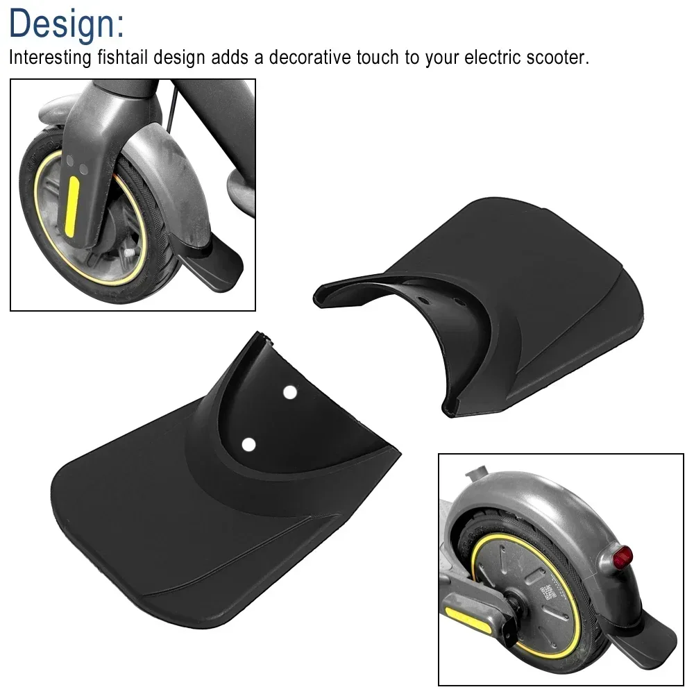 Vorne Hinten Kotflügel Zubehör Kit Für Ninebot Max G30 Elektrische Roller Carbon Fiber Fender Flügel Mit Bremslicht Teil – Detail 30