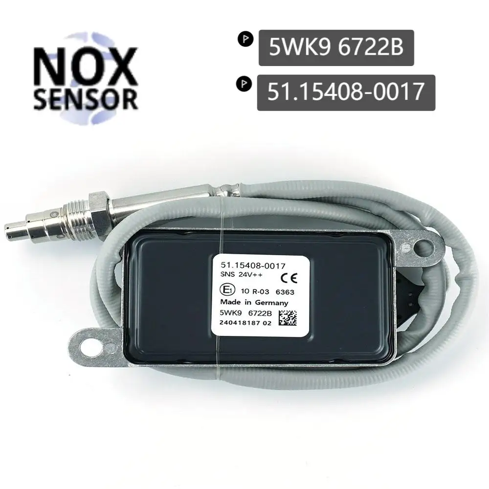 

NEW 5WK96722B 51.15408-0017 5WK9 6722B 51154080017 Nitrogen Oxide NOx Sensor For MAN Truck 24V