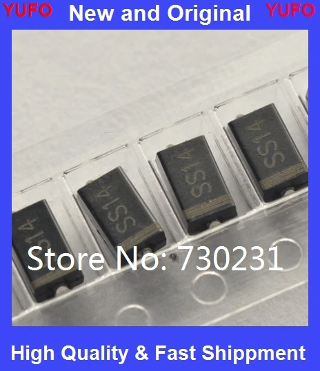 Free Shipping One Lot 200PCS SS14 1N5819 IN5819 SMA Schottky Diode