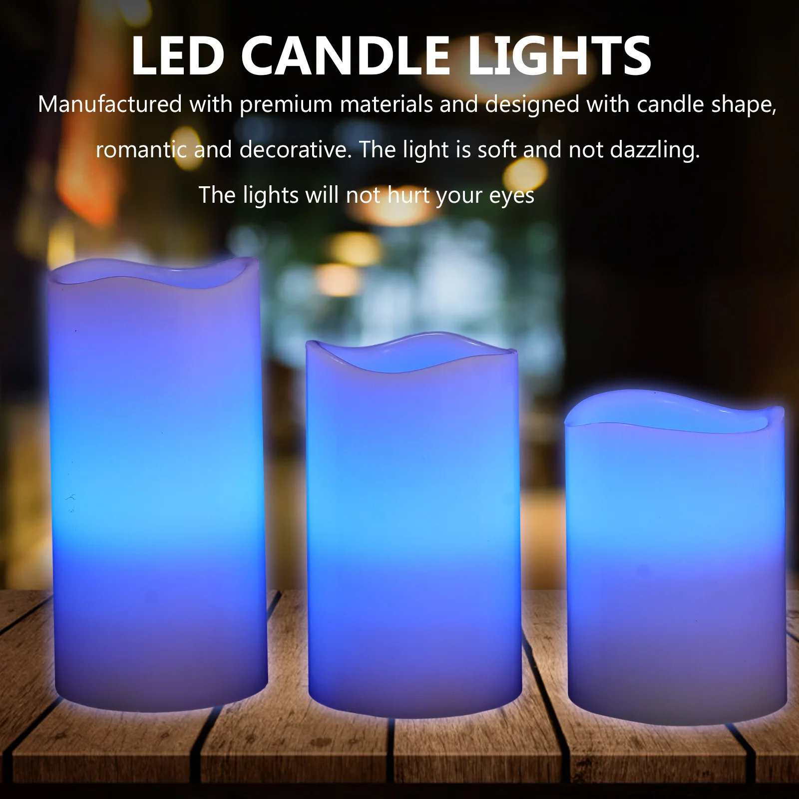 1Set Lampu LED Remote Control Lampu Elektronik Simulasi Lampu Dekoratif Pesta Liburan Pernikahan Adegan Romantis