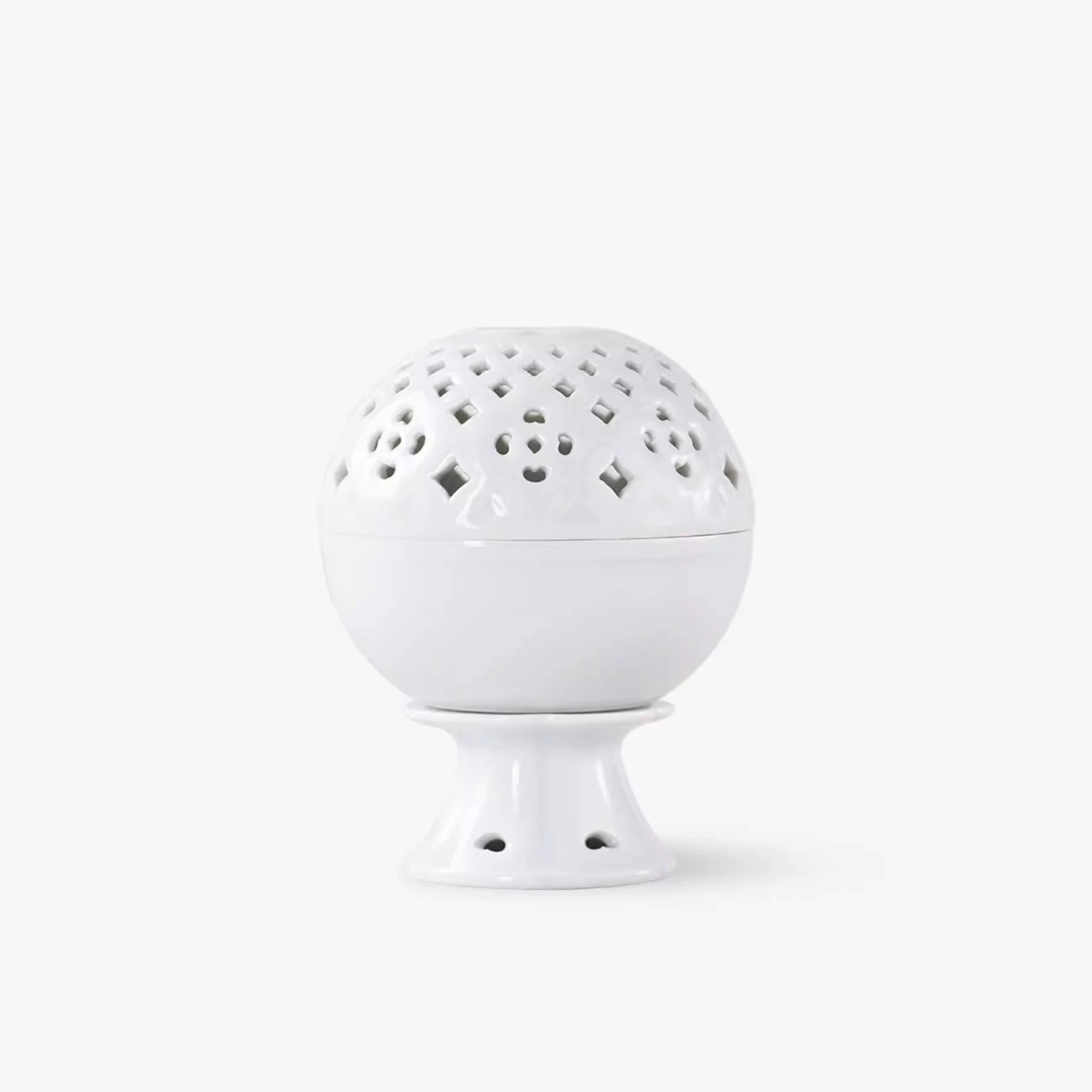 

Pure handmade underglaze ceramic incense burner, household indoor incense advanced Chinese style ceramic ornament