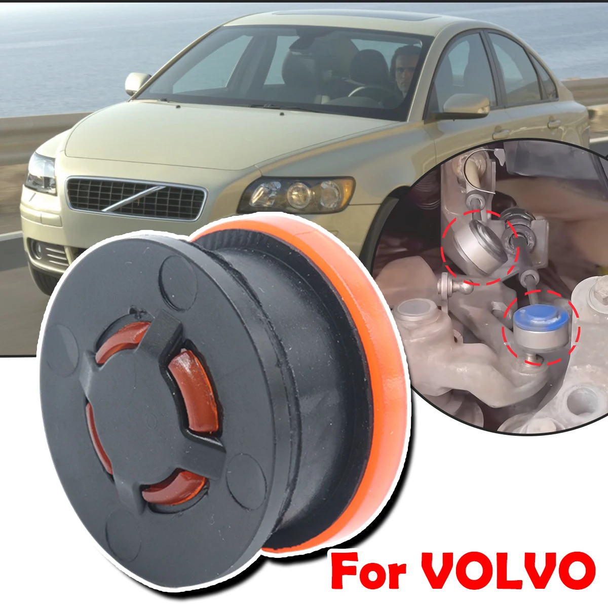 For VOLVO C30 S40 IIUpgrade Gear Shift Cable Linkage End Rod Bushing Gearbox Shifter lever Selector Adapter Grommet Repair Kit