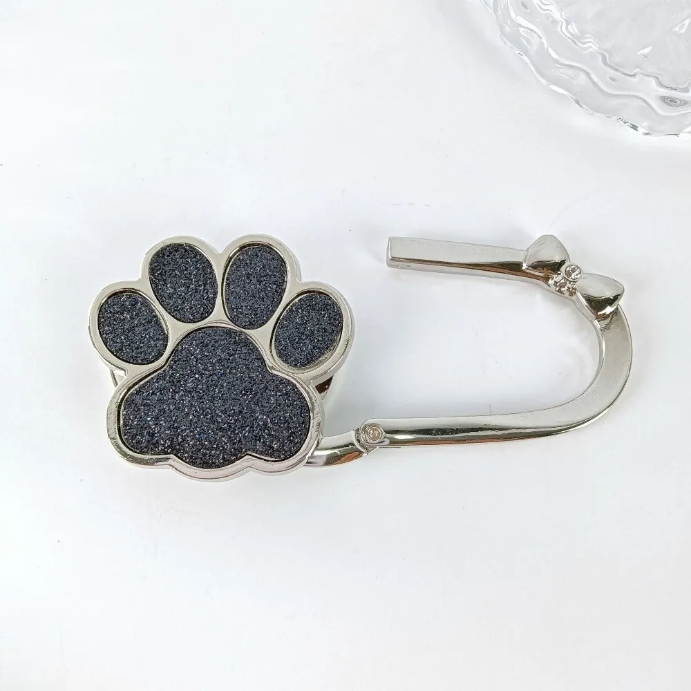 Pretty Cute Cat Paws Handbag Hanger for Women Foldable Portable Purse Hook Lightweight Durable Table Hanger for Table