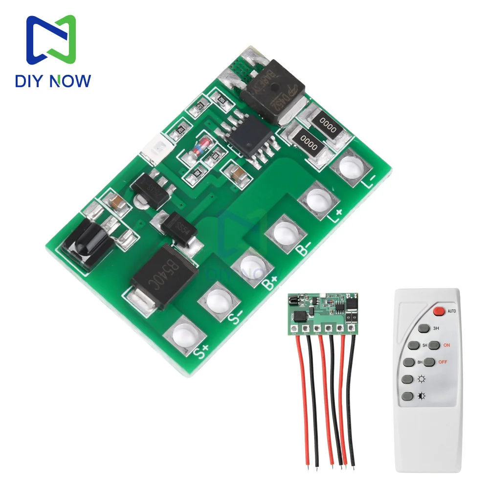 

6.4V 7.4V 11.1V 12V Solar Street Light Circuit Board With Remote Control Solar Light Driver Controller Control Light Switch
