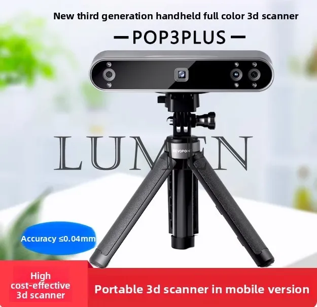 

Высокоточный ручной 3D-лазерный сканер с точностью 0,05 мм, подходит для 3D-принтеров, с ручным стабилизатором, мобильным аккумулятором и поворотным столом