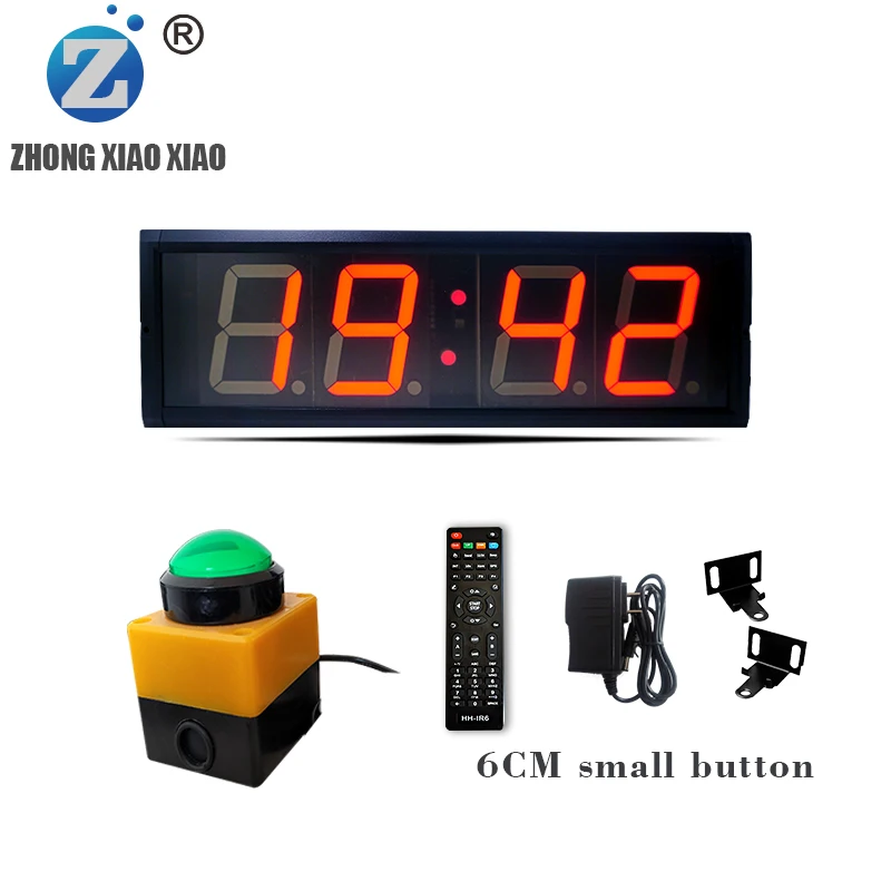 LED multifunctional pulse timer, race specific pulse seconds, speech, running, athletics, sports, handball, electronic stopwatch