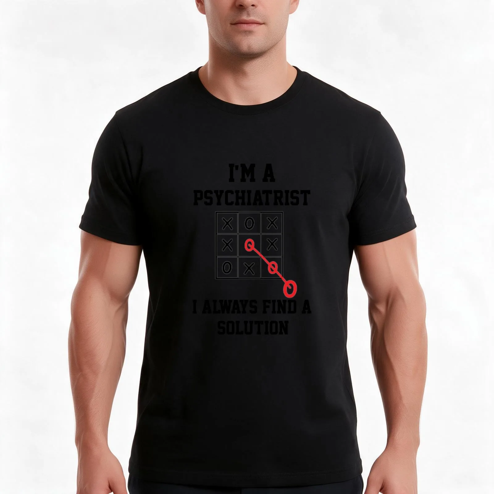 Im A Psychiatrist I Always Find A Solution T-Shirt Summer Casual Cotton Tee Oversized Streetwear Tops Vintage Graphic Print