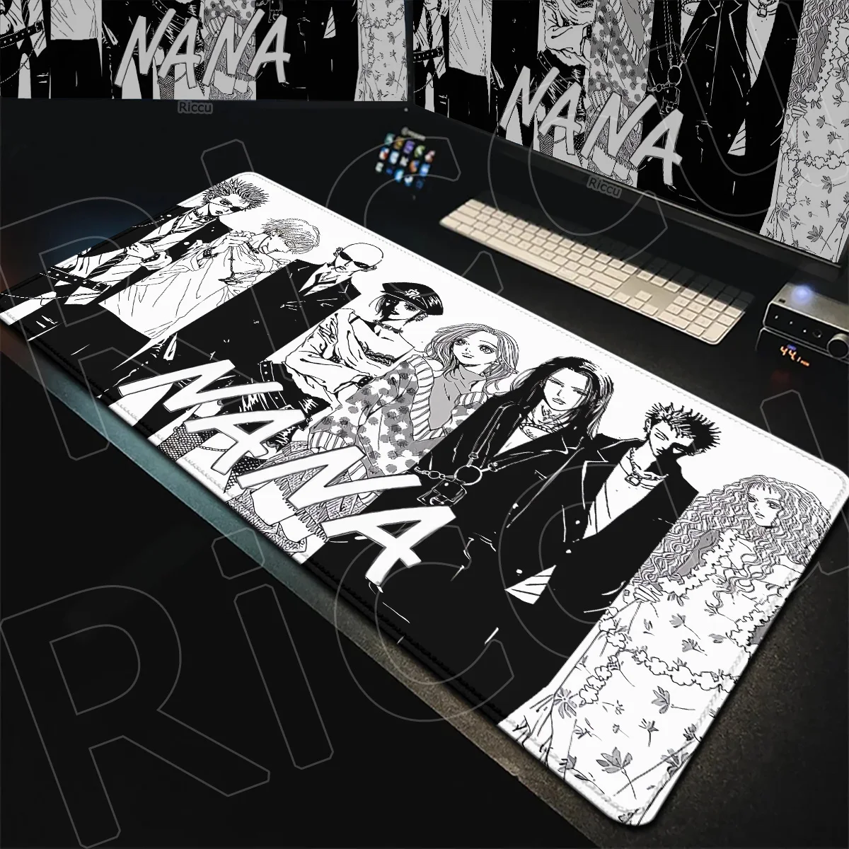 

Game Mechanical Keyboard Mats XXL Anime Nana Osaki Mouse Pad 900x400mm Non-slip Soft Gamer E-Sports Carpet Rubber PC Accessories