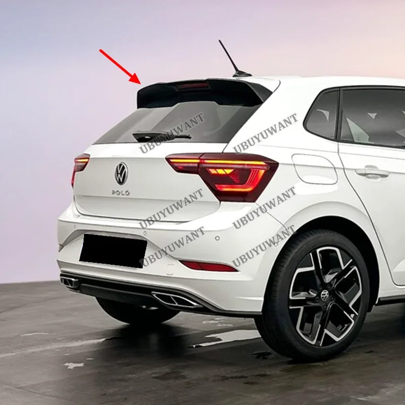 2022 2023 To Up For Volkswagen POLO 9 GTI Style Auto High Quality ABS Rear Lip Spoiler Trunk Boot Wing 1Pcs Car Styling