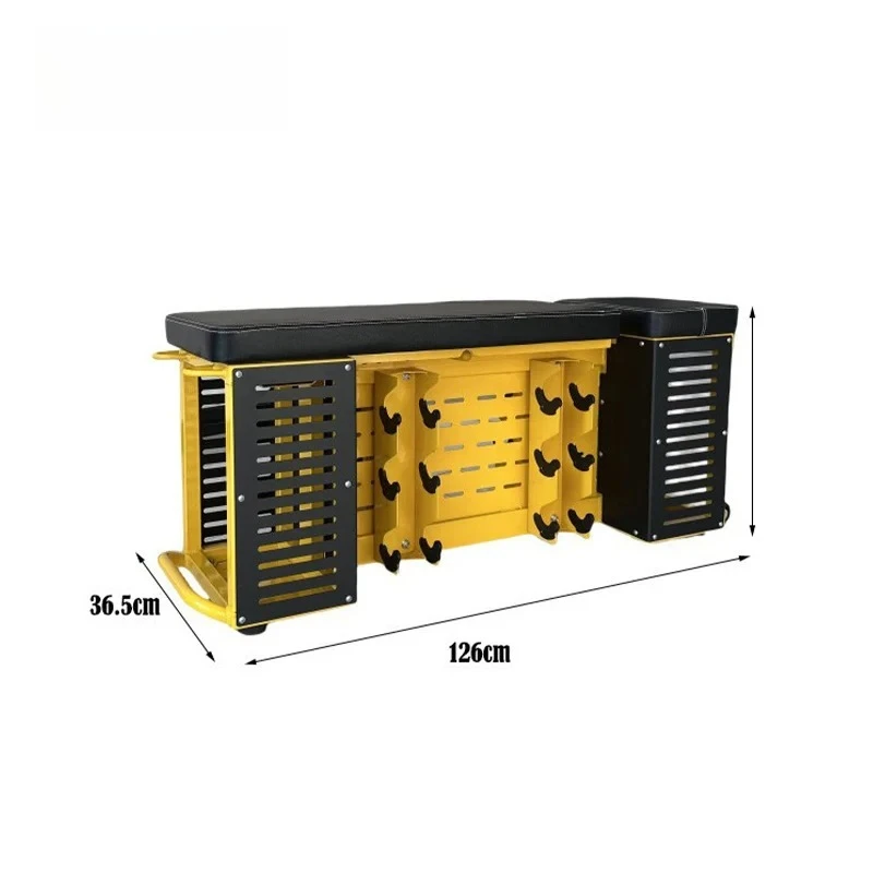 TOPKO Banco de ejercicios multifunción ajustable para culturismo, estante de almacenamiento para mancuernas y bancos para ejercicio muscular