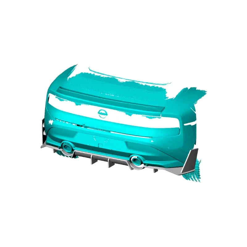 Pre-preg Dry Carbon Fiber Rear Bumper Diffuser For Nissan 400Z