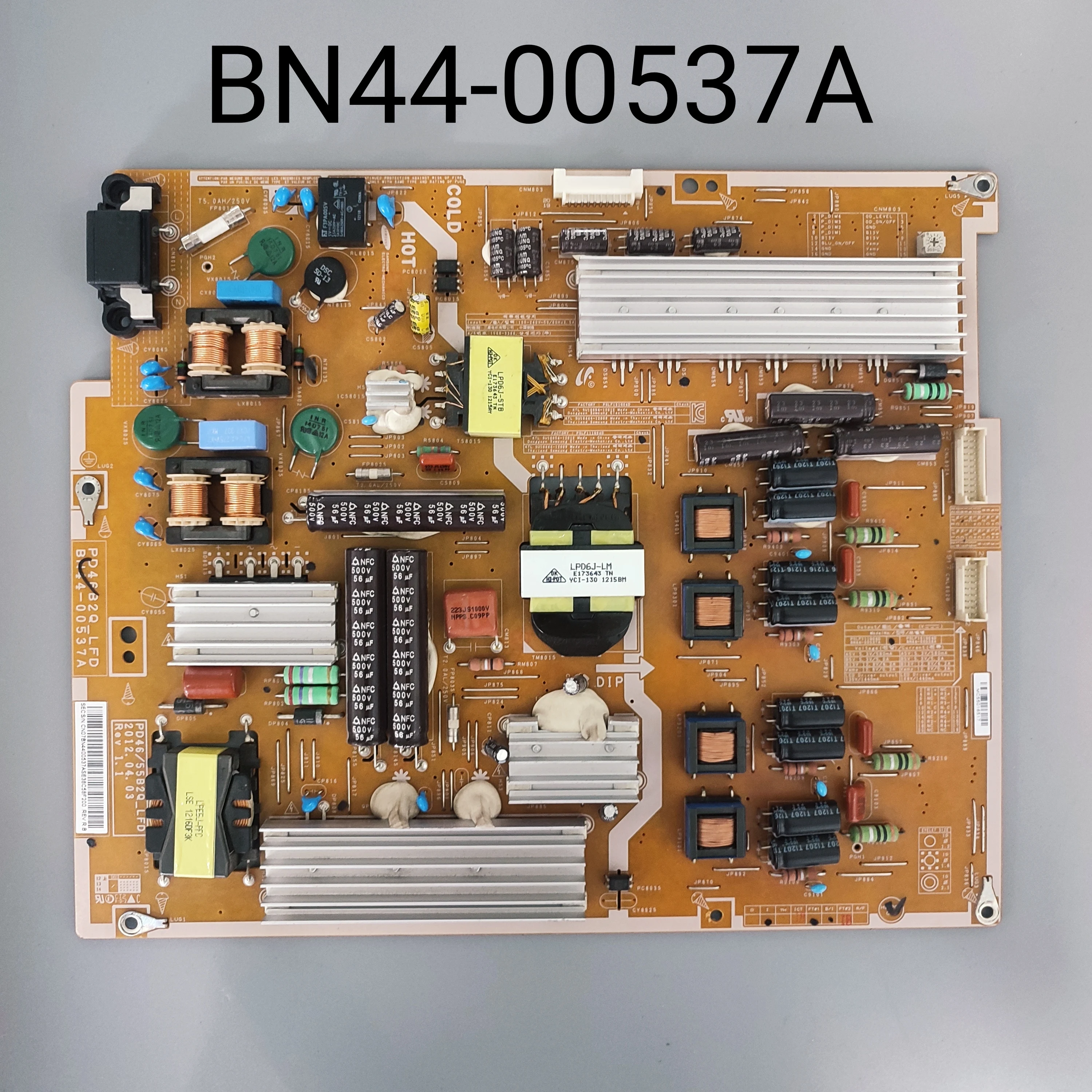 Placa de alimentação para TV, LH46UEAPLGC, LH46UEAPLGC, ZA, BN44-00537A, U3-1, foi testado para trabalhar juntos