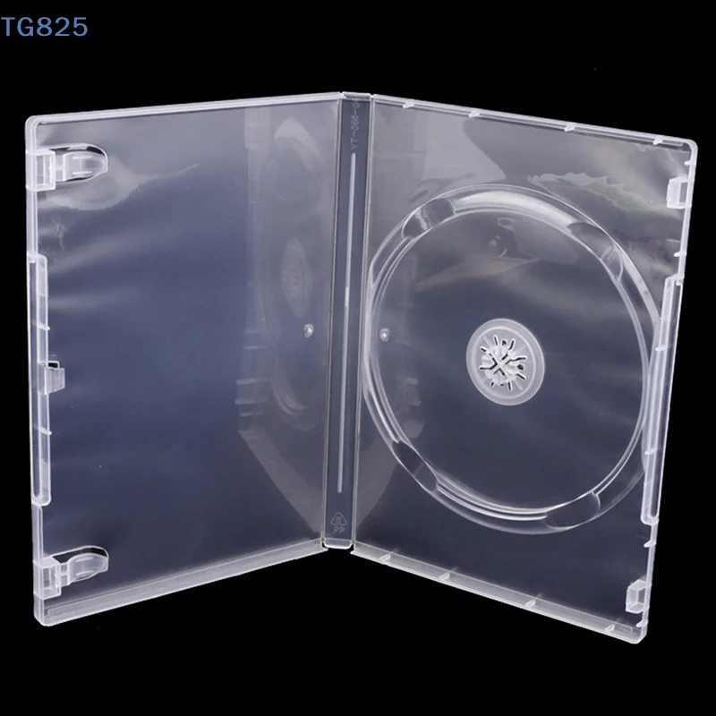 【AN】【AN】Transparent Bottom CD Box Empty CD Case PP Plastic Milky Transparent CD Case CD Case Capacity 1 Discs