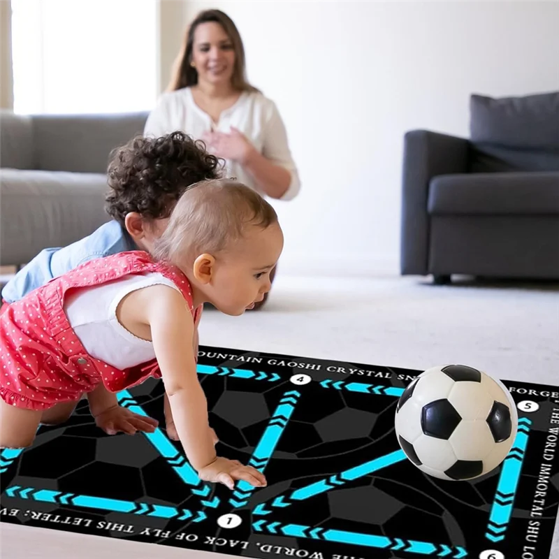NALFI-Alfombra de entrenamiento de paso de fútbol, estera de tren de fútbol, estera de entrenamiento de paso antideslizante para todos los niveles, para todas las edades 31,49 pulgadas * 19,68 pulgadas