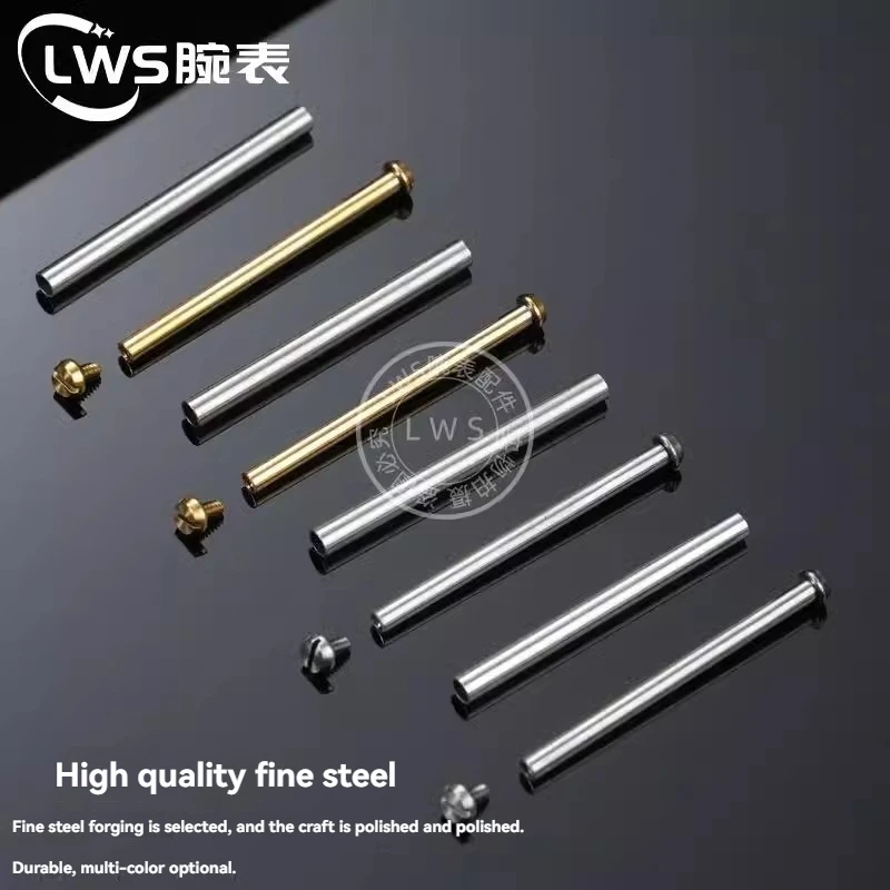 For Casio 3459 Watch GMW-B5000 Series B5000 Dedicated Connecting Rod Fixed Shaft Strap Watchband Screw Rod Sleeve Silver Gold