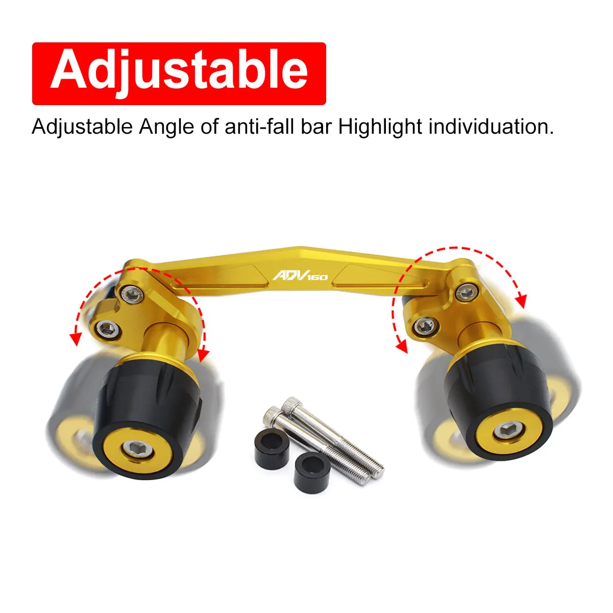 SEMSPEED untuk Honda ADV 160 2022-2024 2023 Sepeda Motor CNC Roda Knalpot Poros Belakang Aksesori Pelindung Slider Anti Benturan Moto