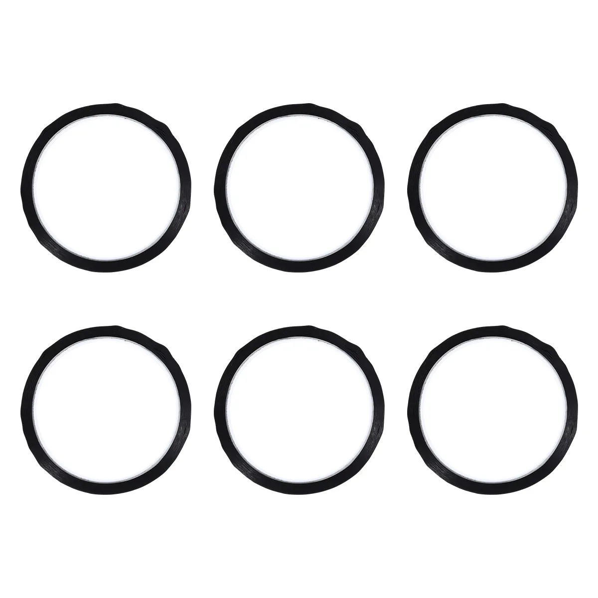 

6 рулонов ленты для разметки и позиционирования на рабочем столе, для маркерных досок, стекла, пластика, бумаги, дерева, металла, керамики, легкая