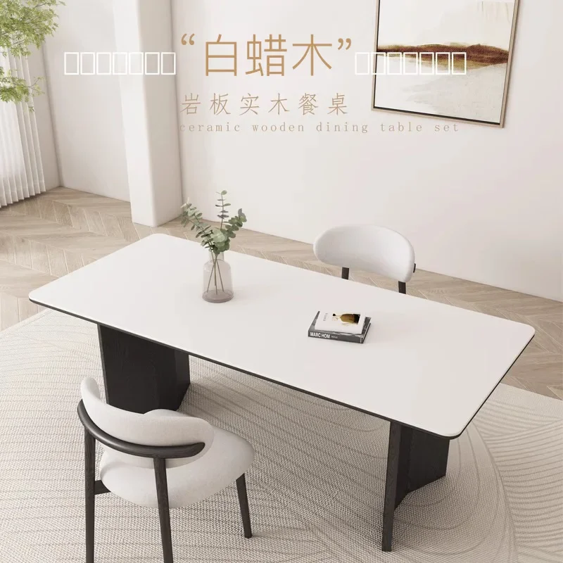 Restaurant Modern simple household small apartment ash wood dining table