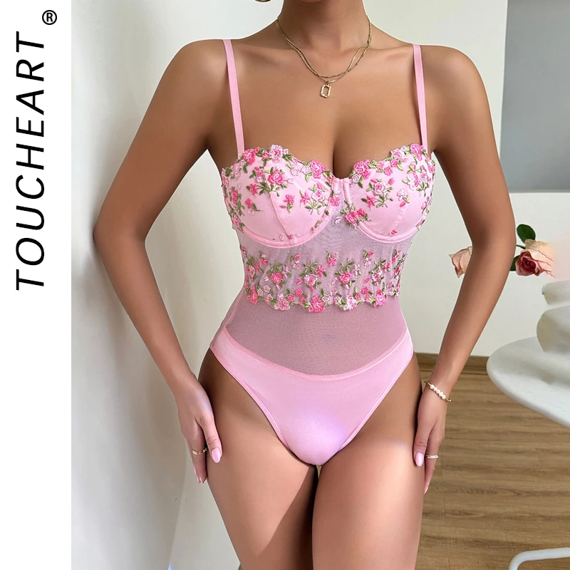 

Chic Women's Lace Bodysuit Women's Clothing Sexy Swimwear Without Censorship Bodysuit for Newborns Erotic Lingerie Party Dresses