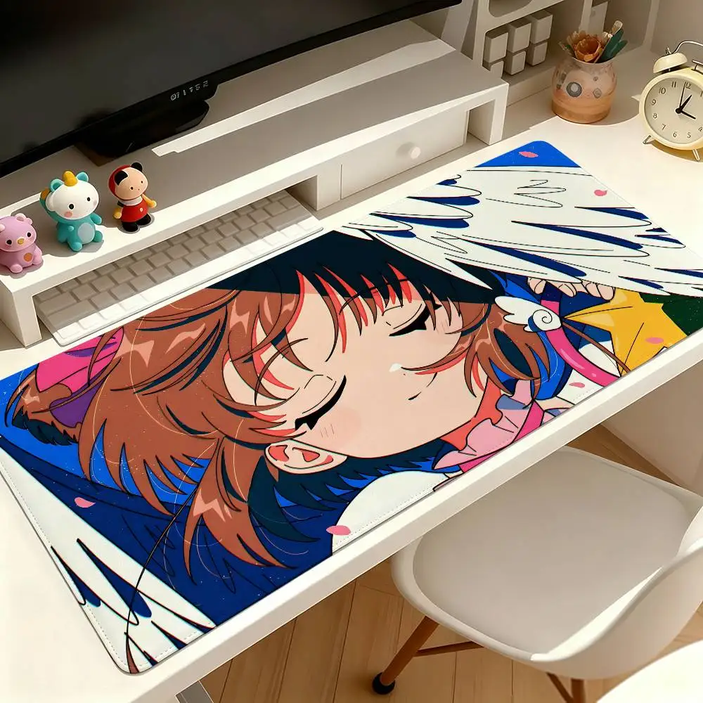 Anime-C-cardcaptor-Sakura-S Cute Mouse Pad Computer Mat Deskpad Laptop Keyboard Mat Office Large Landscape Mousepad