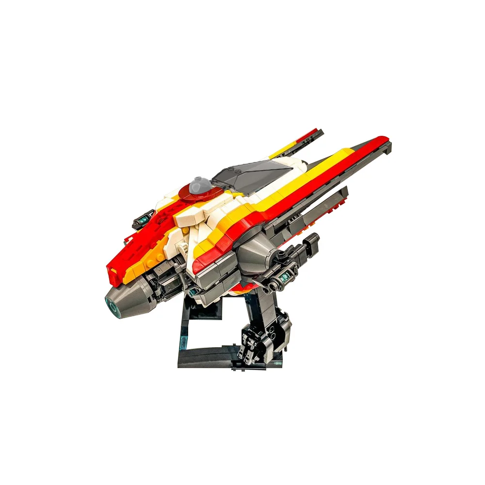 Moc ayy gida m52x starfighter bloco de construção u asa lutador emenda modelo diy educação brinquedo aniversário presente natal