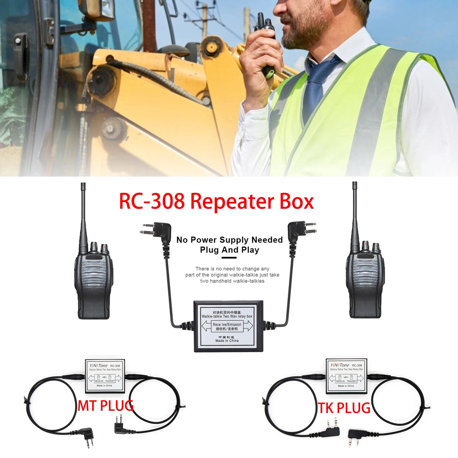 

Budget Repeater Solution RC-308 - No Radio Modifications, Extends Communication in Urban/Basement/Underground