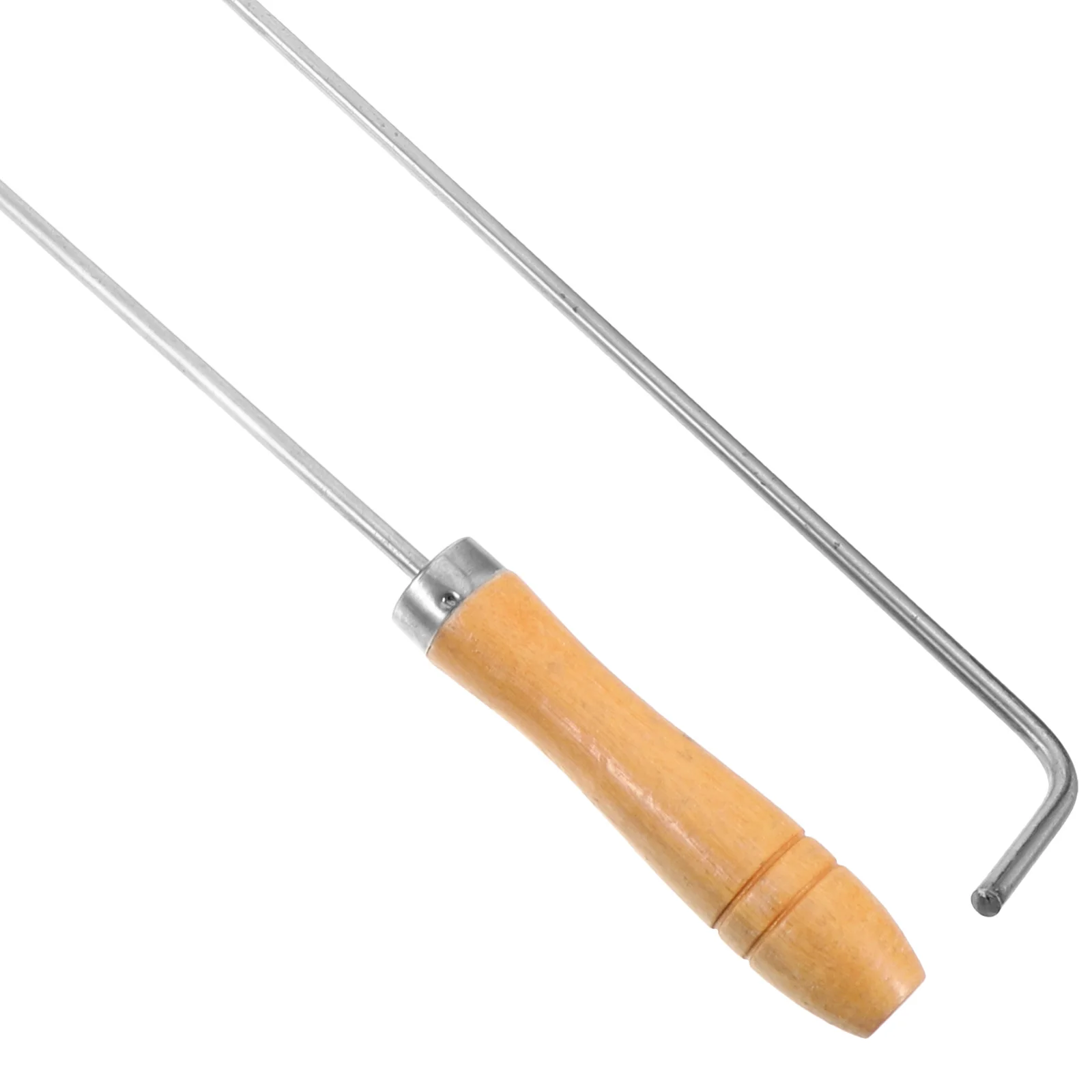 

Poker Tool for Fireplace Pit Sturdy Metal Hook Handle Lightweight Portable Camp Hiking Picnic
