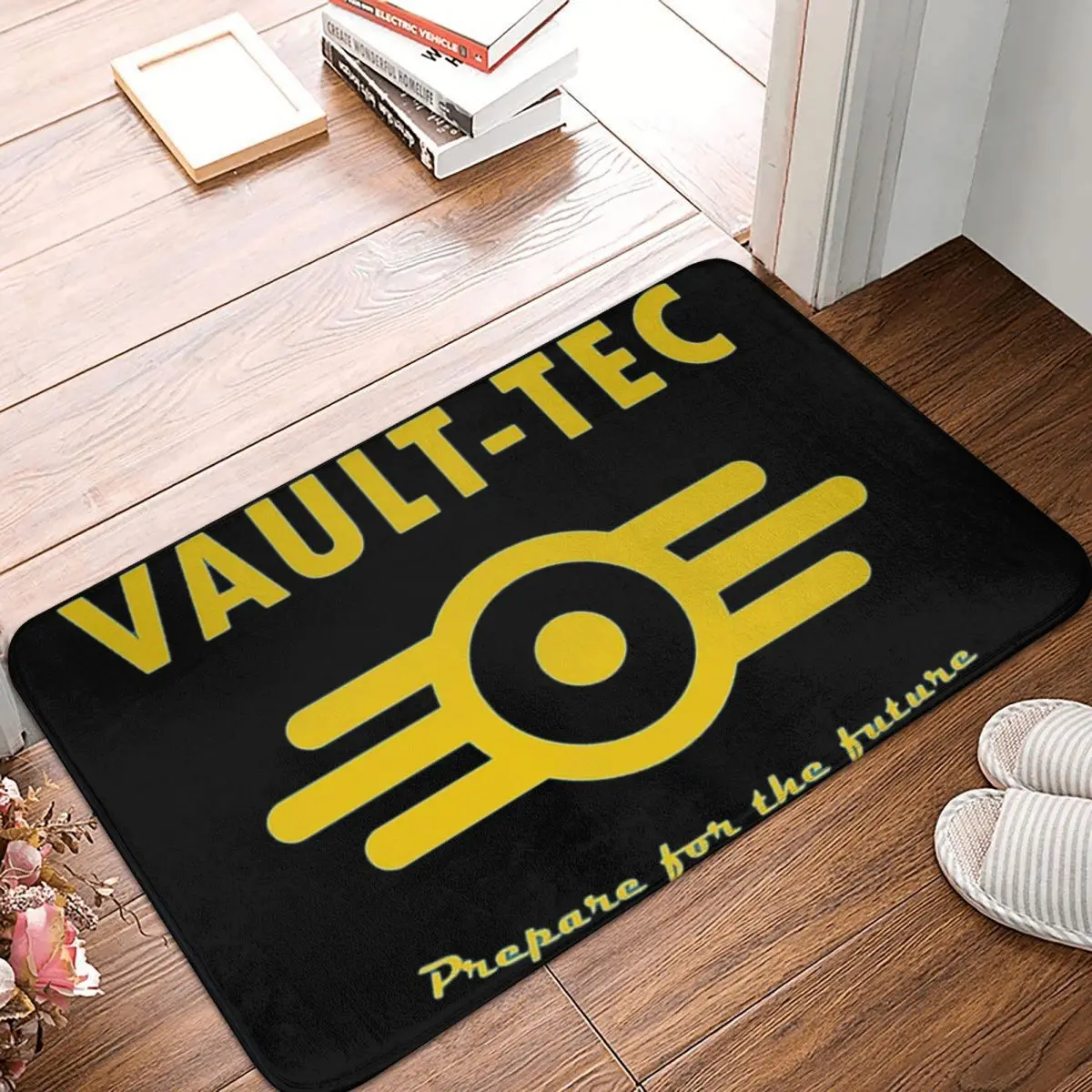 Fallout 4 Vault-Tec Logo Non-slip Doormat Floor Mat Dust-proo Carpet Rug for Kitchen Entrance Home Balcony Footpad Mats