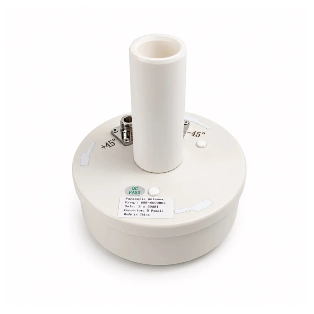 698-6000MHz 5G 4G LTE Outdoor Antenna Feeder Source Omnidirectional High-Frequency Head 2x30dbi N Female Cellular Communication