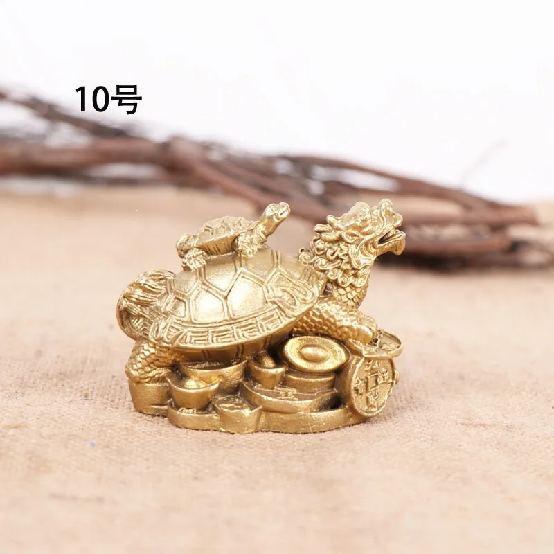 Office Decorations: Ingot , Wish-Fulfilling , Mother-And-Child Dragon Turtle, Wholesale Of Items, Bronze Drag