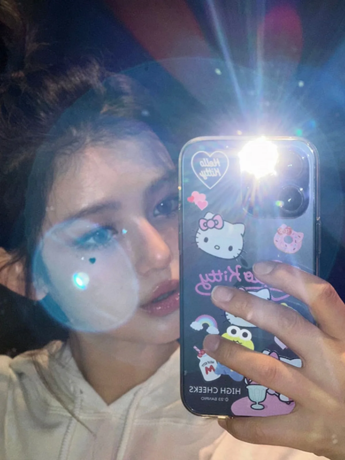 NewJeans Danielle ex Oversized Hoodie Puur Katoen Fce Lente Herfst Winter Dames Heren Sweatshirt Comfortabele pasvorm