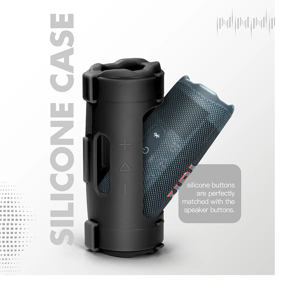 Bluetooth-Compatible Speaker Soft Silicone Case Protective Accessory Scratches Resistant Cover Muti-color For JBL FLIP 7 Speaker