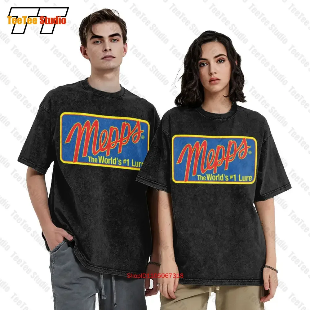 Mepps Fishing Spinners Spoons Lures Logo Vintage Oversized T-Shirt GX9A