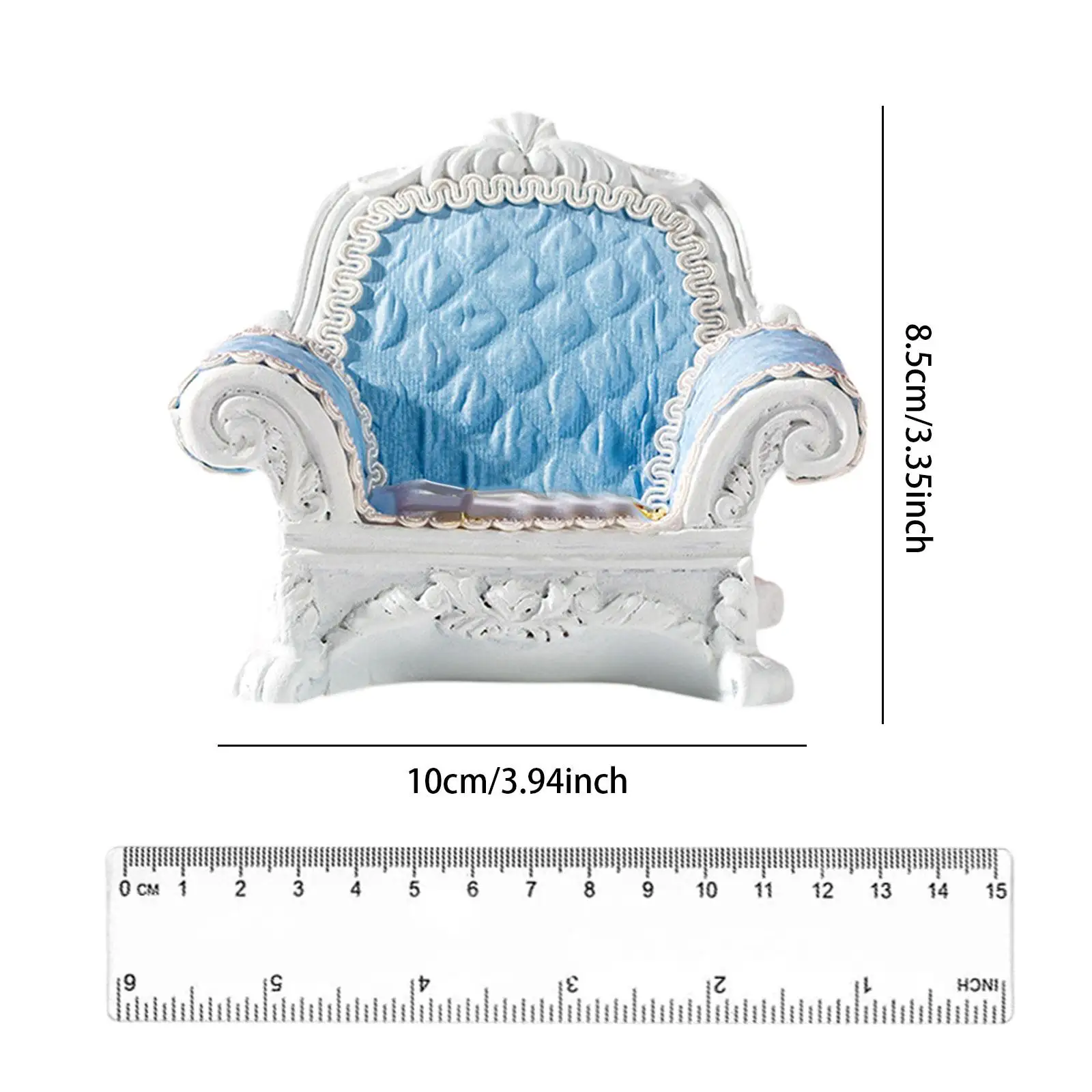 1/12 domek dla lalek pojedyncza sofa miniaturowy model realistyczne akcesoria meblowe