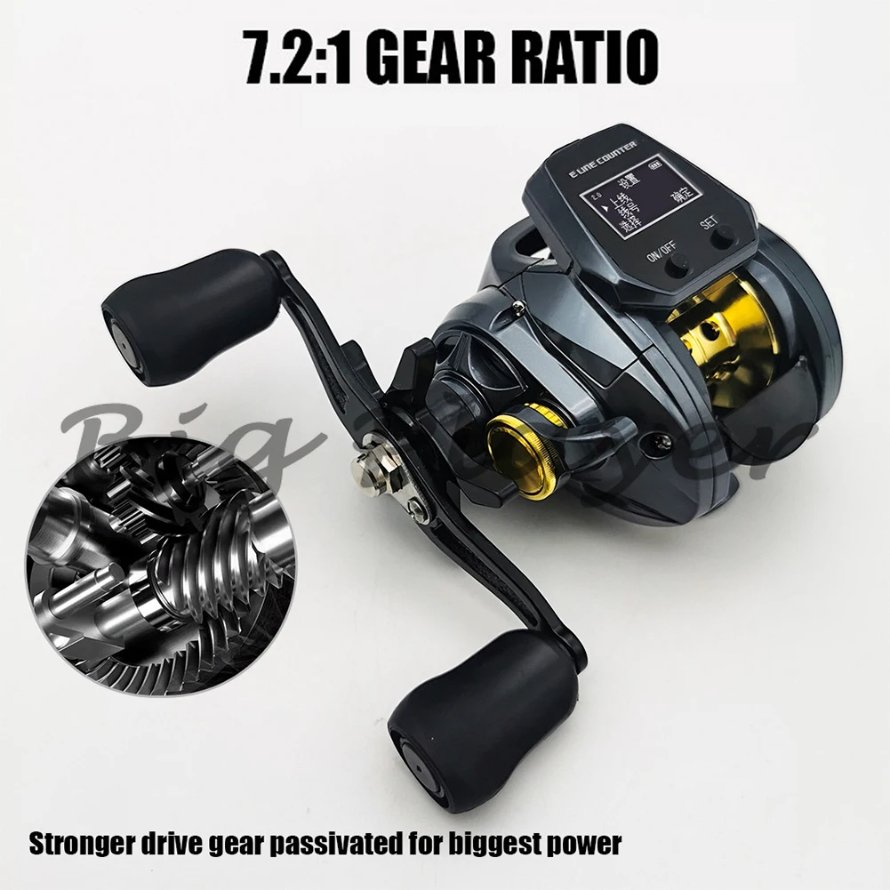 Carrete De Cebo 6 1BB 8,0:1 Relación Pantalla Digital Baitcasting Carrete Con Contador De Linea Si Tomshoo Carrete De Cebo Carrete De Cebo 6 1BB 8,0:1 Relación Pantalla Digital Baitcasting Carrete Con Contador De Linea Si Tomshoo Carrete De Cebo