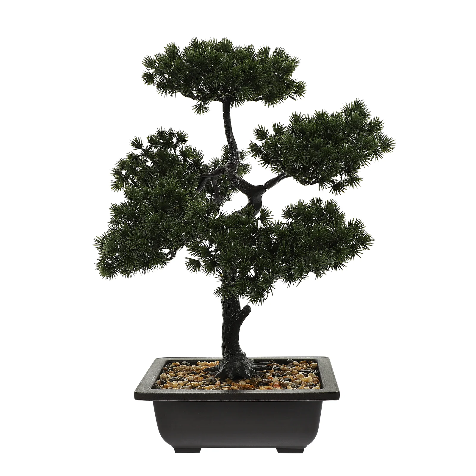 

Faux Potted Plants Simulation Welcome Pine Artificial Bonsai Tree Decor Non Fade Living Room Artistic Wealth Luck