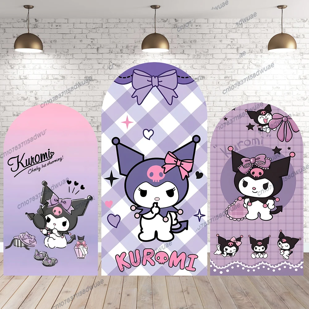 Hello Kitty Kuromi Party Backdrop Photo Birthday Photo Background Arch Photography Backdrop