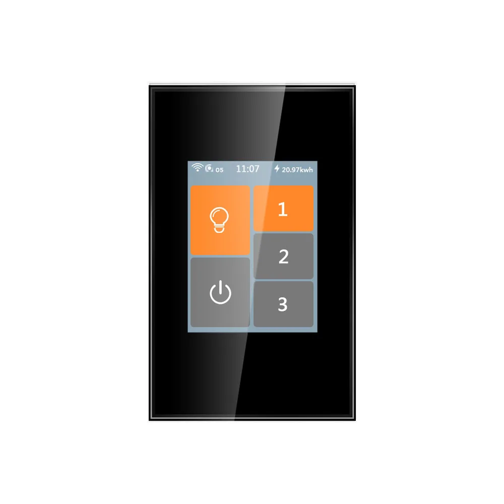 

Factory Price LCD Touch Fan and Light Smart Switch Tuya Smart Wifi Zigbee Never Offline Remote Control By Phone Fan Switch