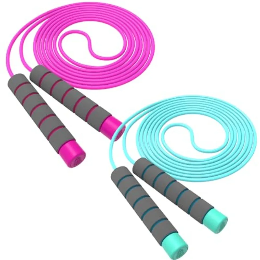 

Jump Rope For,Jump Rope,Adjustable Soft Skipping Rope, Toddler Jump Rope With Skin-Friendly Foam Handles For,Boys, Girls, Women