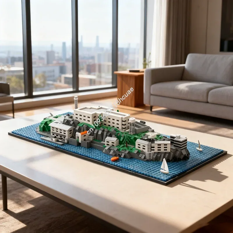 

2482pcs MOC Alcatraz Island Architectureed Model Building Toy Blocks Construction Assemble Education Christmas Gifts Brick Kids