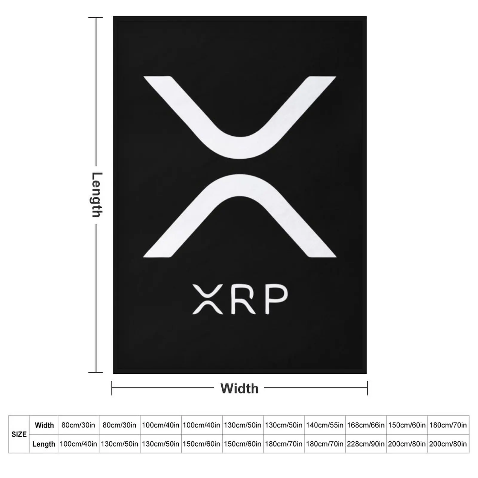 XRP RIPPLE NEW LOGO Throw Blanket Soft Plaid Vintage funny gift Blankets