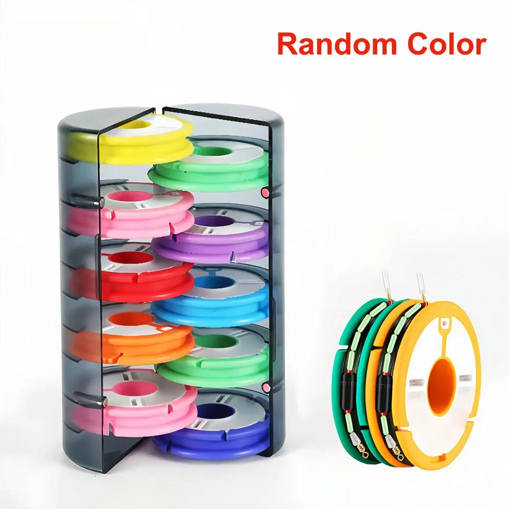 Rainbow Fishing Main Line Box Winding Board High Quality Fishing Box Fishing Tools 4-16 Spindle Silicone Main Spool Line Storage