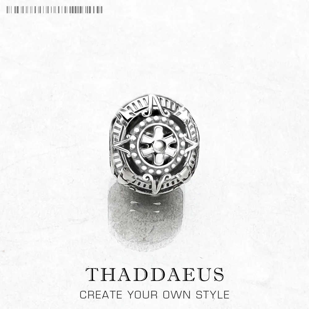

Beads Mayan Calendar 925 Sterling Silver Fine Jewelry Karma Vintage Gift European Accessories for Women Men